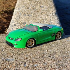 Mach-3-Front.jpg STL file 92 Mustang Mach III Body Shell (Xmod and iniZ)・3D print design to download