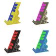 Color_Piano_Keys.jpg Electric Guitar and Piano Keys Shaped Phone Stand Bundle- Instant Download - No Supports Needed