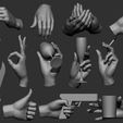 ZBrush-Document.jpg Female hand poses