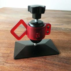 marsholderpsd6.jpg Free STL file Elegoo Mars Build Plate Angled Holder・3D printer design to download