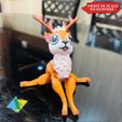 4.jpg 🦌 Cute Articulated Deer 3D Model !