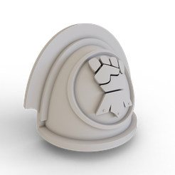 Assault-Intercessor-Pad-Imperial-Fists-Standard-0000.png STL file Primaris Assault Intercessor Pads (Imperial Fists)・3D printable model to download