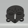 aw.jpg African mask Wall decoration Low Poly