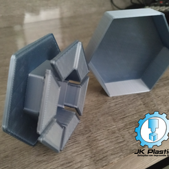 Case-para-fones-de-ouvido-desenrolado.png Fichier STL Étui hexagonal pour écouteurs・Objet pour imprimante 3D à télécharger