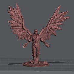 angeailesmort1.png STL file OFFER : pack of 4 figurines・3D print model to download