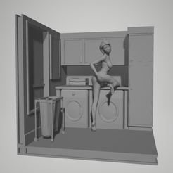 1.png STL file laundry・3D print object to download