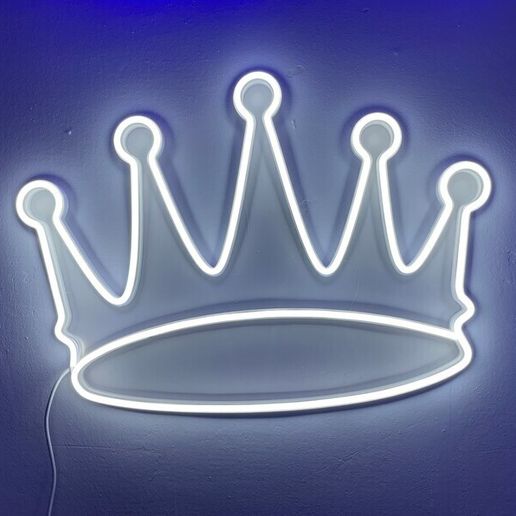 Crown Neon Sign Lamp 3D model