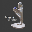 Mascot-pen-holder-v2-2.png QATAR FIFA WORLD CUP MASCOT - LA'EEB - PEN HOLDER