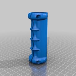 paddlegrip80mmfist.jpg Free 3D file Handle. Created for a surfski Paddle shaft grip.・3D printing model to download