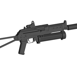 PP-19-Bizon.png OBJ file PP-19 Bizon・3D printer design to download