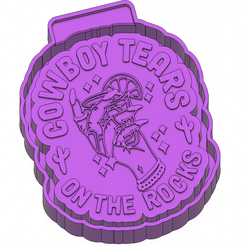 ink.png cowboy tears on the rocks Freshie STL Mold Housing