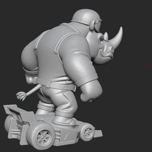 🦏 Rhino racer・ STL File for 3D printing・Cults