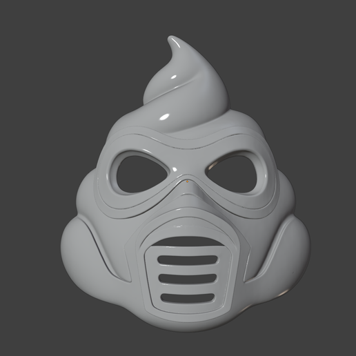 🧸 Poop Mask・ STL File for 3D printing・Cults