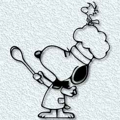 project_20230715_1142125-01.png Chef Snoopy and Woodstock wall art Charlie Brown Wall Decor Peanuts