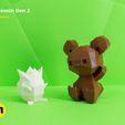 low-poly-pokemon-gen-2-3D-print30.jpg Second Generation Low-poly Pokemon Collection