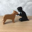 IMG-20240322-WA0171.jpg Boy and his American Staffordshire Terrier for 3D printer or laser cut