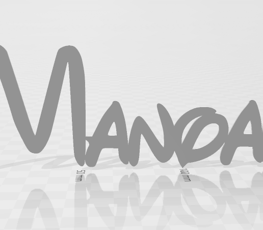 First name Manoah 3D model