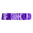 AfghanHound.stl Flip Text: Dog -  AfghanHound