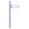 H0 Catenery pole A08 (pulling) - file4Print(2).stl [Escala ZM H0] Conjunto de pólos básicos de catenária Tipo:A01-A08 FDM