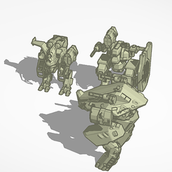 wrfa.png file of several war robots designs with weapons