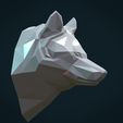 PWH-10.jpg Low poly Wolf head