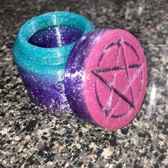 AE27D00D-09D4-44A2-81E5-03DAB6369CF0.jpeg STL file Rider-Waite Pentacle Container・3D print model to download