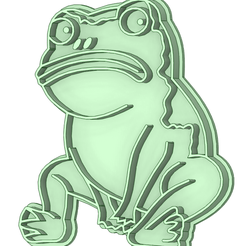 Frog_e.png Frog Más allá del jardín cookie cutter