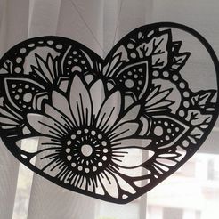 9054cc33-4b7b-4181-ae34-5dcf36d56b78.jpg STL-Datei Floral Heart 2D・3D-druckbares Modell zum Herunterladen