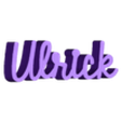 ulirck.stl First names U V W X Y Z