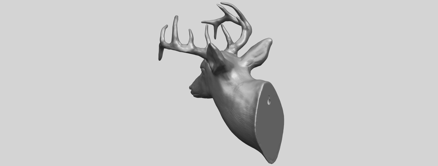 11_TDA0615_Deer_HeadA02.png Free 3D file Deer Head・Template to download and 3D print, GeorgesNikkei