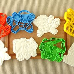 todos-pokemones.jpg STL file pokemon pack cookie cutter・3D printing idea to download