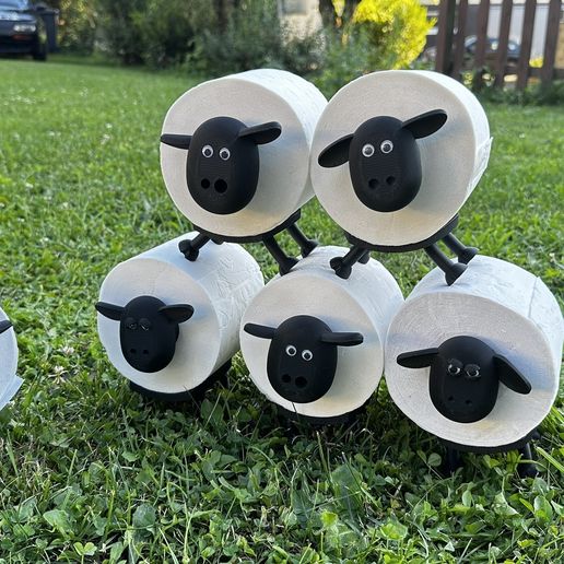 IMG_8152.jpeg SCHAF Higth PolyAdorable Sheep Toilet Paper Holders - 3D Print Your Own! 🐑🧻