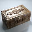 Han O Zz O Wooden Box - Files For CNC (svg, dxf, eps, ai, pdf)