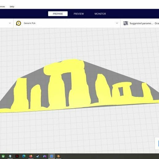 STL file 2D Silhouette/Stencil Stonehenge・3D printing model to download