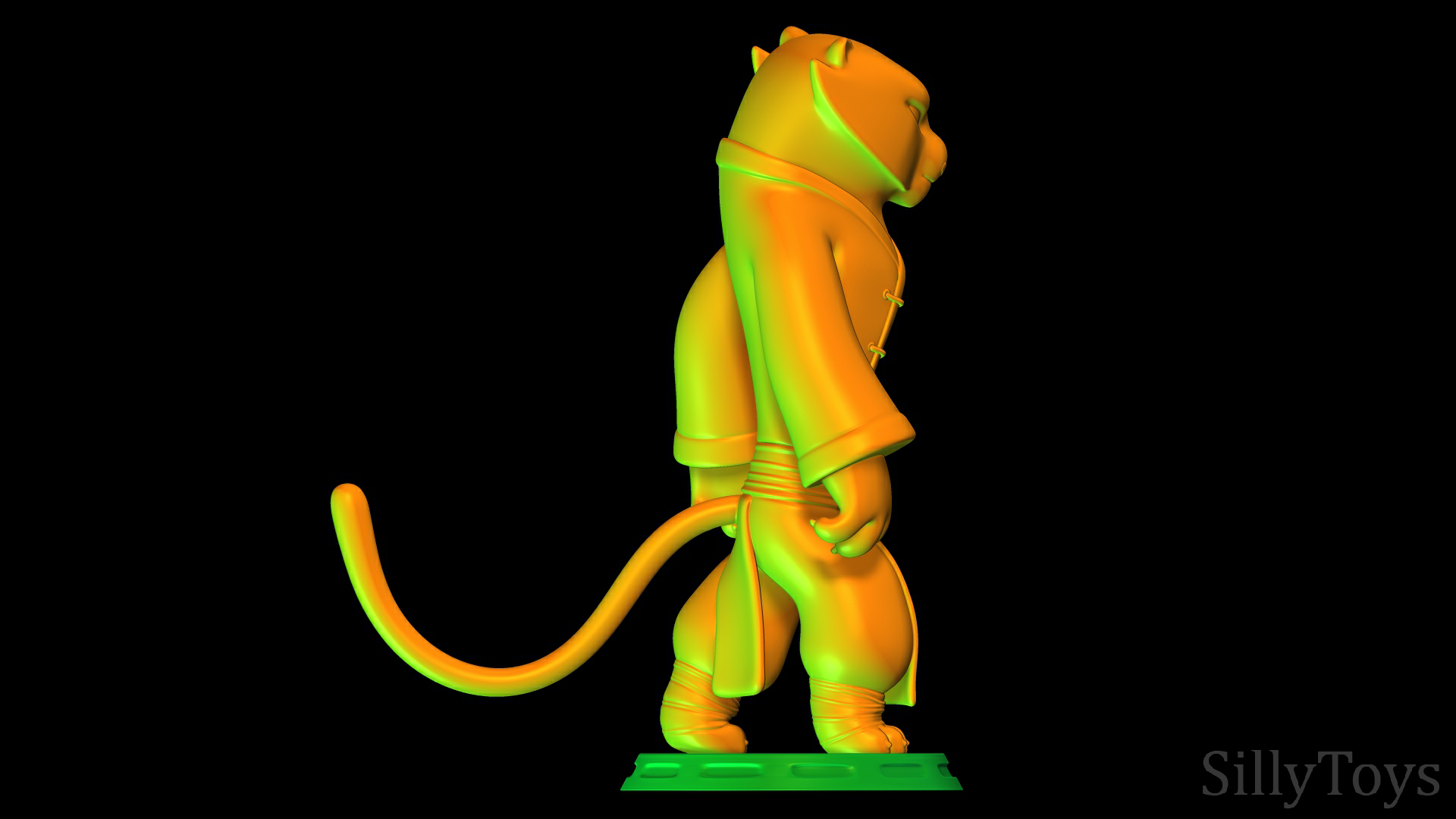 5.png Descargar archivo STL Tigresa - Versiones de Kung Fu Panda 2 • Modelo imprimible en 3D, SillyToys