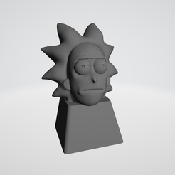 3.png Free STL file Set Keycaps Rick&Morty - Rick Morty and Nave・Object to download and to 3D print