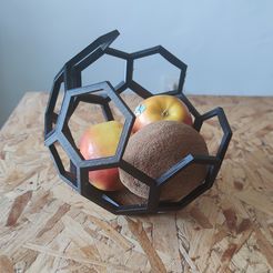 2-Foto-Cults-Cesto.jpg Archivo STL Icosahedron Fruit Basket・Plan para descargar y imprimir en 3D, gundiochoa