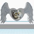 memorial-heart-with-wings-treasure-back-photo.jpg Heart with angel wings on stand, In loving memory of someone special, remembrance, commemoration, memorial gift