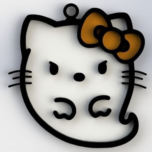 HELLO KITTY GHOST 3D model