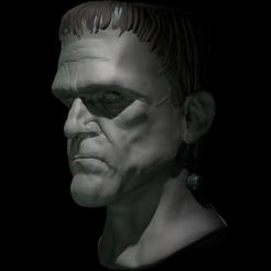 frankenstein-boris-karloff-3d-model-722c32c17e.jpg Frankenstein bust - Classic Universal Monsters Collection