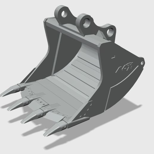 DoubleE EC160 Excavator - Rock Bucket 3D model