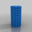 Knit_Cylinder_Large.png Knitted 3D printed containers set | Print in Place