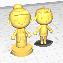 Unbenannt.png Archivo OBJ Figuras de Animal Crossing - Hombre y Mujer・Objeto imprimible en 3D para descargar
