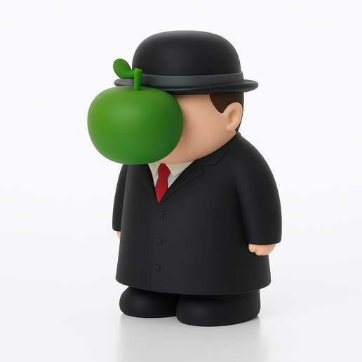 MEDICOM TOY - René Magritte 1000% René Magritte Vinyl Art Toy is a Playful Homage to the