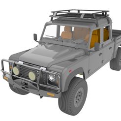 niklk.jpg Land Rover defender 130 high capacity For 1:10 rc chassis
