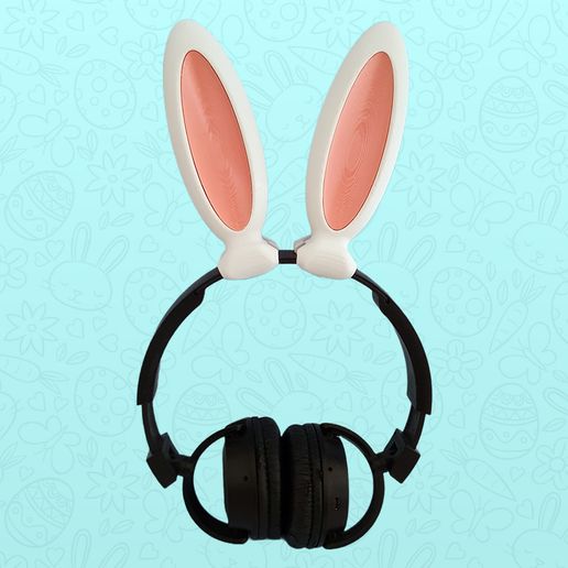 foto2.jpg Bunny Ears for headset / headphone