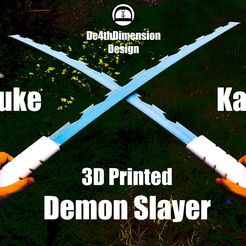 thumbnail.jpg Archivo STL Demon Slayer - Katana de Inosuke - Escala 1:1・Diseño imprimible en 3D para descargar