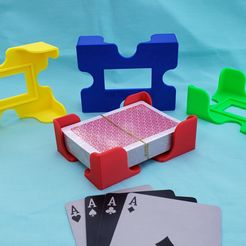 20210603_171727.jpg STL file Playing card tray, game card tray, game night organizing - five deck tall (85mm)・3D printer design to download, 10etrinkets