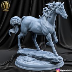 horse.jpg STL-Datei Pferd・3D-druckbares Design zum Herunterladen