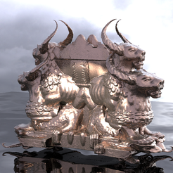 BABYLON-THRONE.2205.png Файл OBJ Гильгамеш Орнаментированный трон настенный 2・3D-печатная модель для загрузки